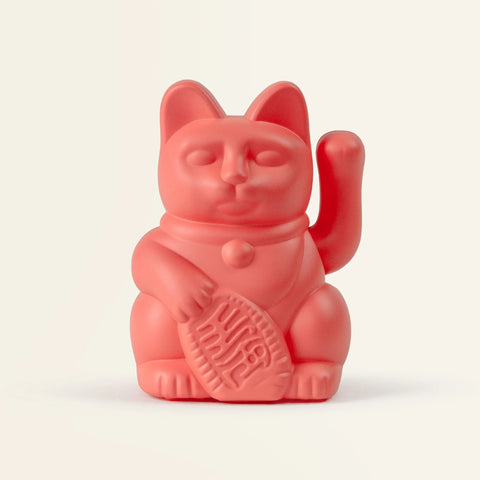 Solar Lucky Cat - Neon Orange