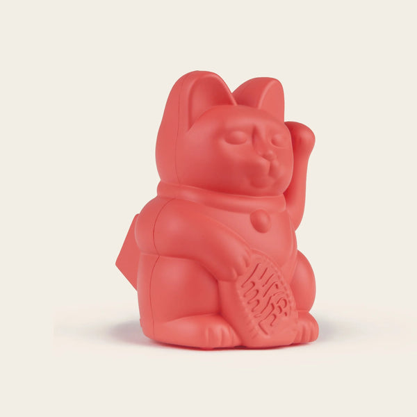 Solar Lucky Cat - Neon Orange