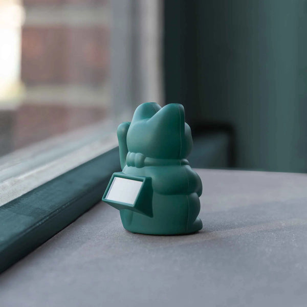 Solar Lucky Cat - Green