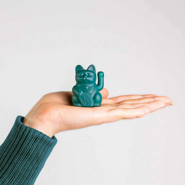 Solar Lucky Cat - Green