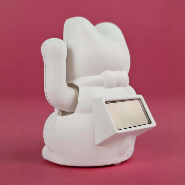 (PRE-ORDER) Solar Lucky Cat - White