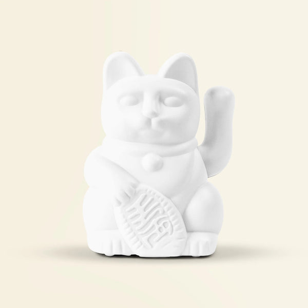 (PRE-ORDER) Solar Lucky Cat - White