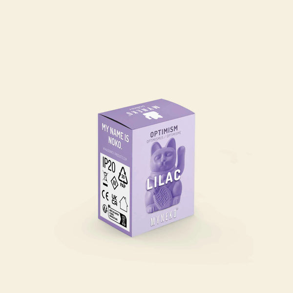 (PRE-ORDER) Solar Lucky Cat - Lilac