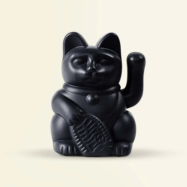 (PRE-ORDER) Solar Lucky Cat - Black