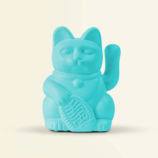 (PRE-ORDER) Solar Lucky Cat - Turquoise