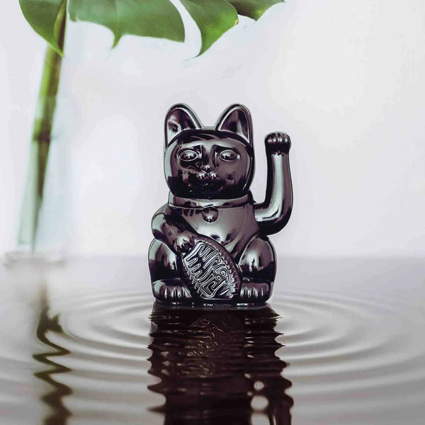 Mini Lucky Cat - Shiny Black