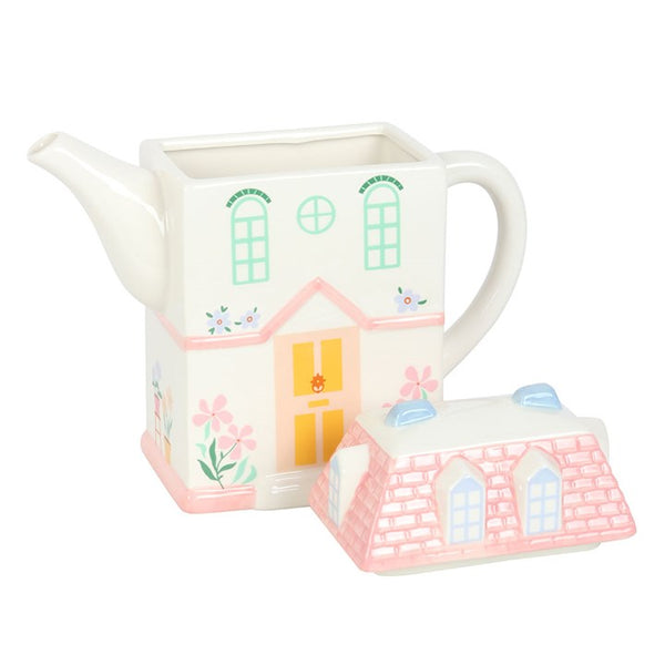 (SECONDS SALE) Dreamy Pastel House Teapot