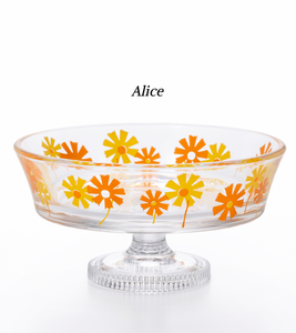 Aderia Retro Shallow Bowl with Stem