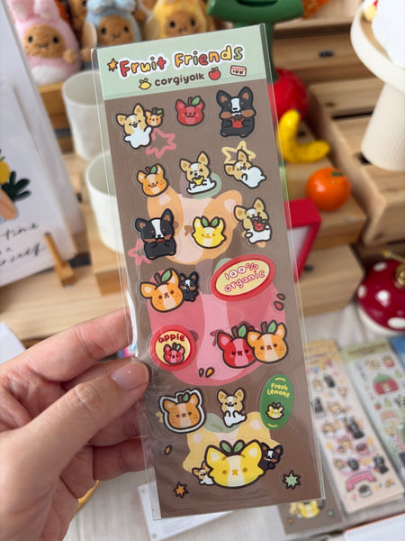 The Happy Feast (Corgiyolk) - Sticker Sheet (2 for $10)