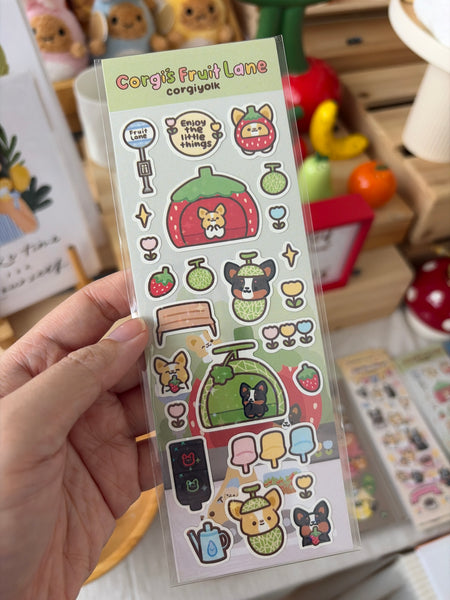 The Happy Feast (Corgiyolk) - Sticker Sheet (2 for $10)
