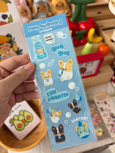 The Happy Feast (Corgiyolk) - Sticker Sheet (2 for $10)