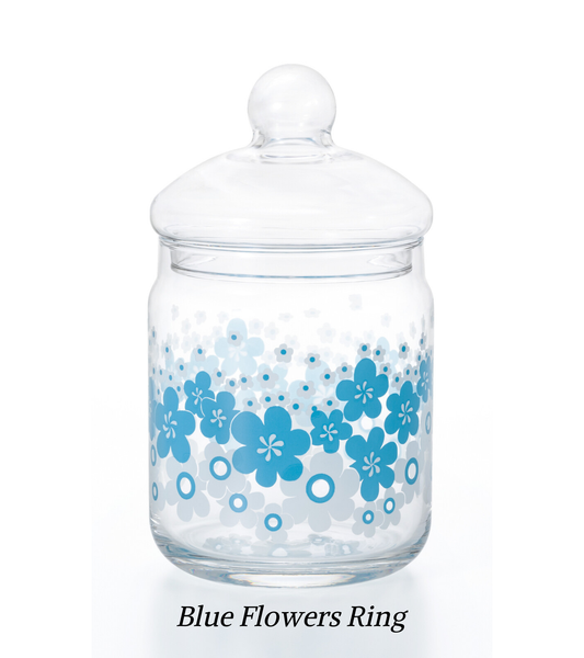 Aderia Retro Glass Jar with Glass Lid - Tall