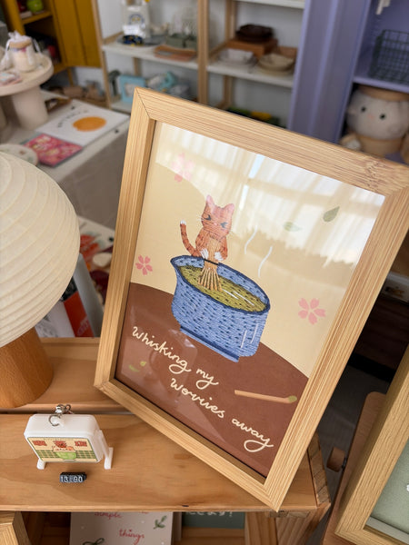 The Happy Feast (Isabel Lim Designs) - A5 Print (Framed)