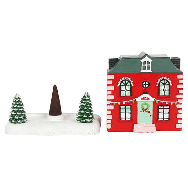 Christmas House Incense Cone Burner - Available in Boutiques