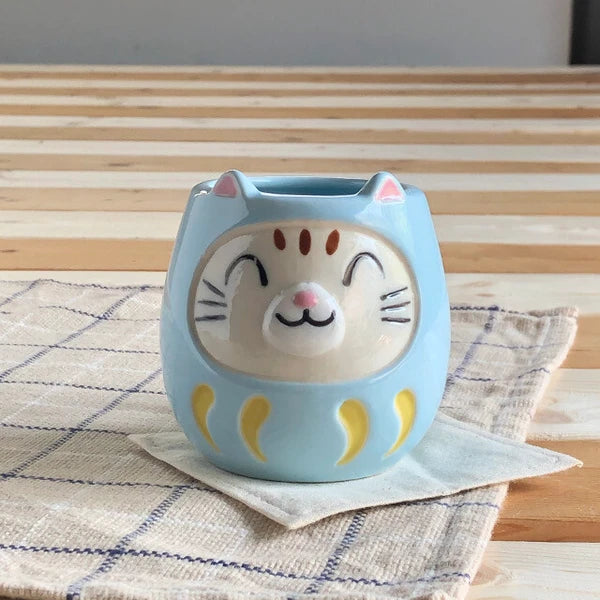 Daruma Lucky Cat Mug (Launching on 24th Jan at CNY Open Studio)