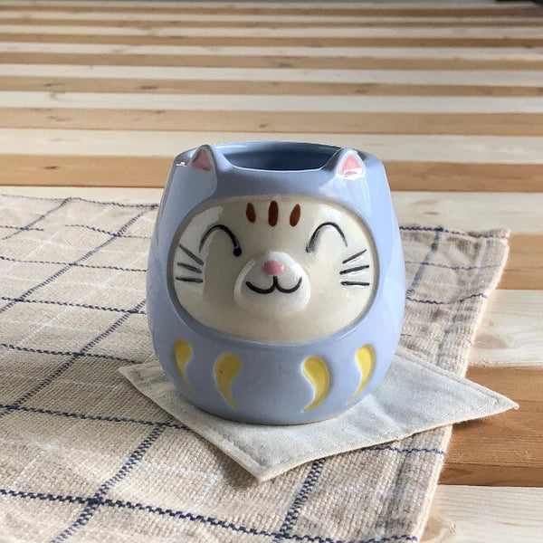 Daruma Lucky Cat Mug (Launching on 24th Jan at CNY Open Studio)