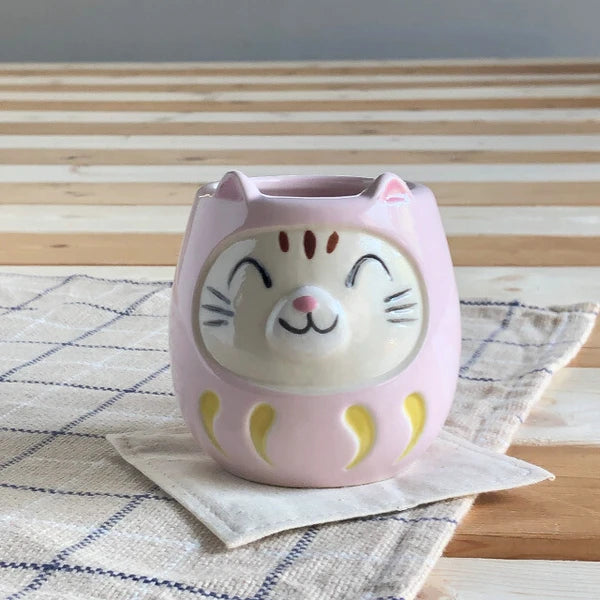 Daruma Lucky Cat Mug (Launching on 24th Jan at CNY Open Studio)