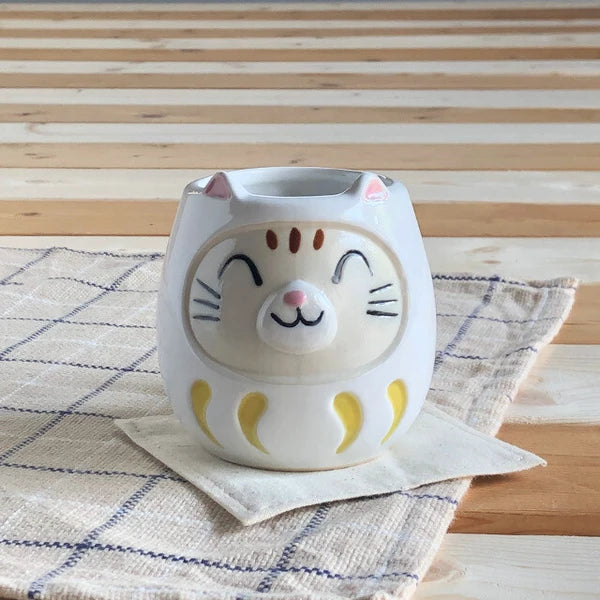 Daruma Lucky Cat Mug (Launching on 24th Jan at CNY Open Studio)