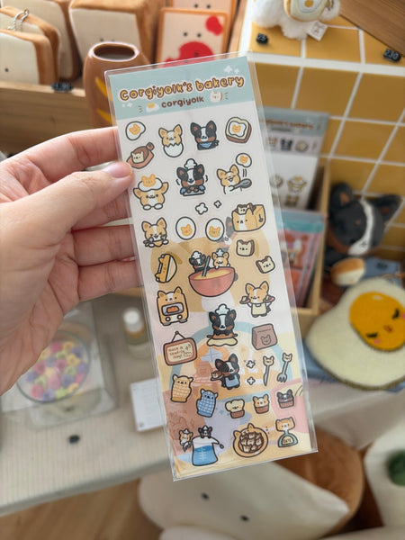 The Happy Feast (Corgiyolk) - Sticker Sheet (2 for $10)