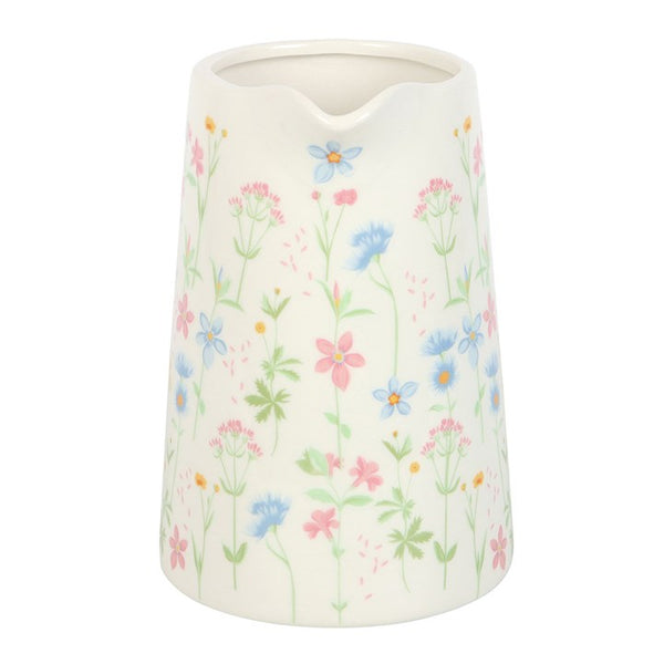 (SECONDS SALE) Floral Print Ceramic Vase