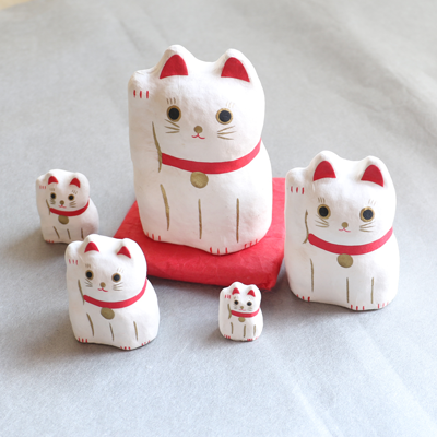 (PRE-ORDER) Harikoshika Lucky Cat - White