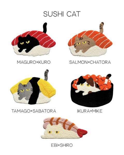 (PRE-ORDER) Sushi Cat Rug