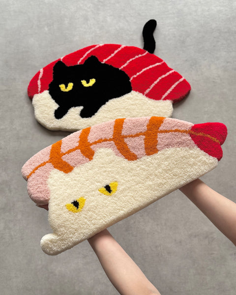 (PRE-ORDER) Sushi Cat Rug