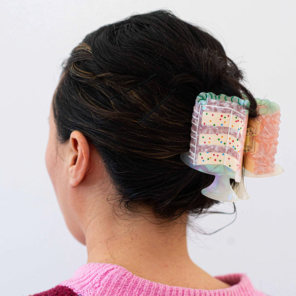 Confetti Birthday Cake Hair Claw