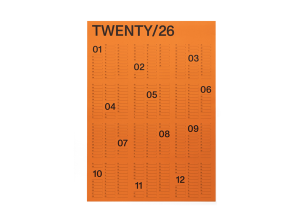(PRE-ORDER) 2026 Wall Calendar - Yearly Edition