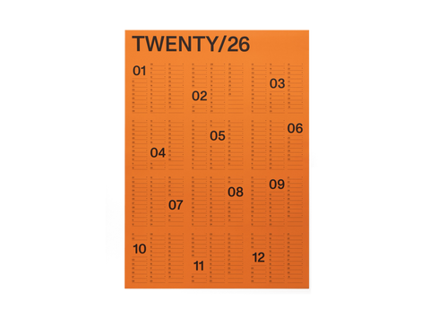 (PRE-ORDER) 2026 Wall Calendar - Yearly Edition