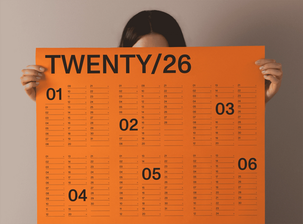(PRE-ORDER) 2026 Wall Calendar - Yearly Edition