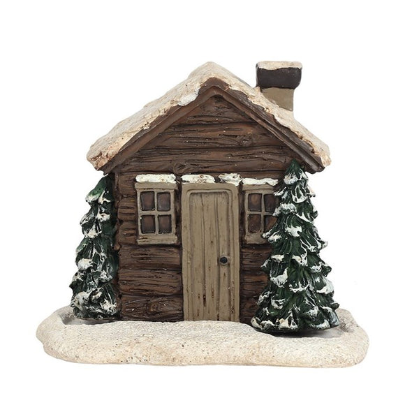 Log Cabin Incense Cone Burner