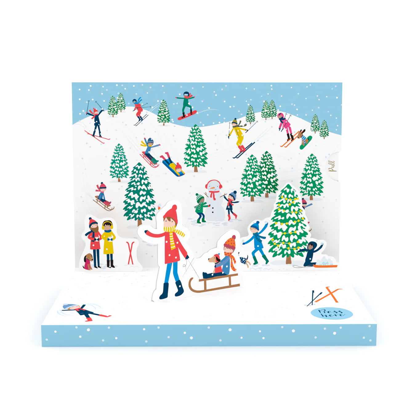 Let it Snow Music Box Card - Available at Boutiques