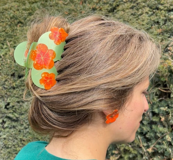 Nasturtium Hair Claw