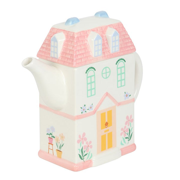 (SECONDS SALE) Dreamy Pastel House Teapot