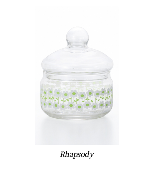 Aderia Retro Glass Jar with Glass Lid