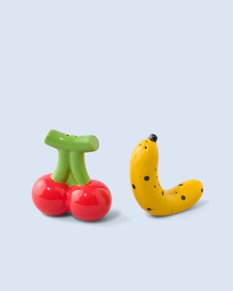 Banana & Cherry Salt and Pepper Shakers