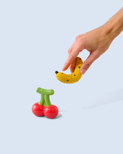 Banana & Cherry Salt and Pepper Shakers