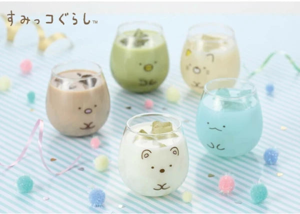 Character Rounded Bottom Glass Cup