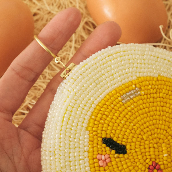 Sunny Egg Beaded Card Purse (Launching on 24th Jan at CNY Open Studio)