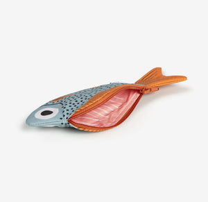 Sweeper Fish Purse / Keychain - Aqua