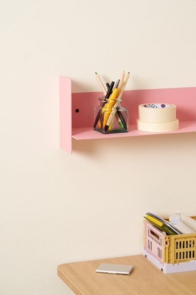 (PRE-ORDER) PLI Steel Wall Shelf (Powder Pink)