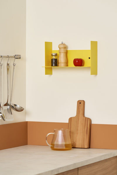 (PRE-ORDER) PLI Steel Wall Shelf (Yellow Naples)