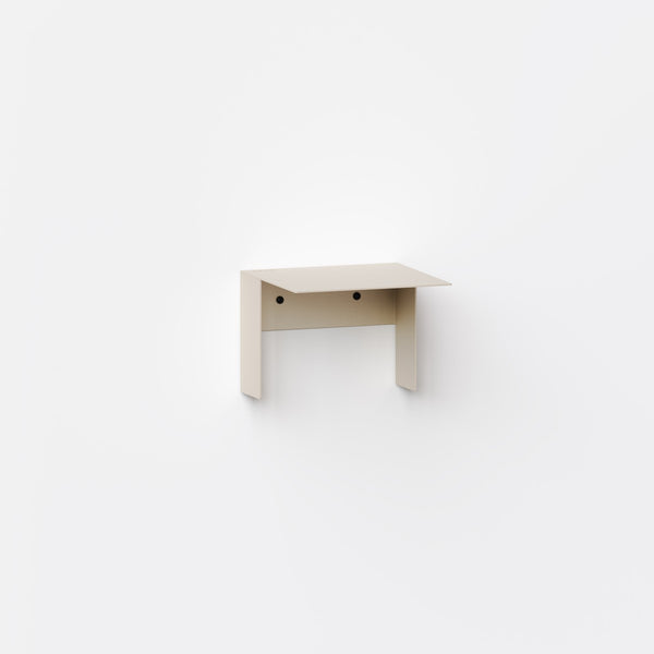 (PRE-ORDER) PLI Steel Floating Wall Shelf (Cream White)