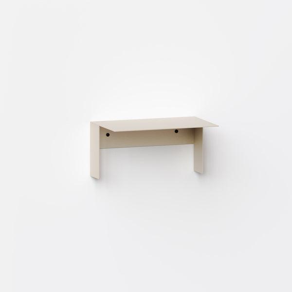 (PRE-ORDER) PLI Steel Floating Wall Shelf (Cream White)