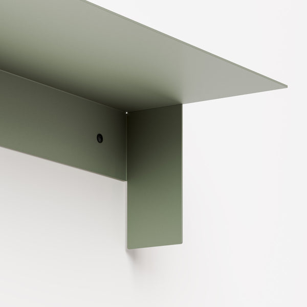(PRE-ORDER) PLI Steel Floating Wall Shelf (Eucalyptus Grey)