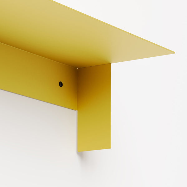 (PRE-ORDER) PLI Steel Floating Wall Shelf (Yellow Naples)