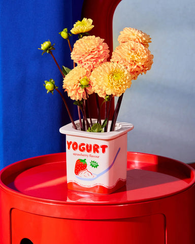 Strawberry Yogurt Vase