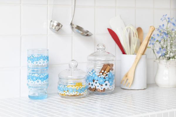 Aderia Retro Glass Jar with Glass Lid