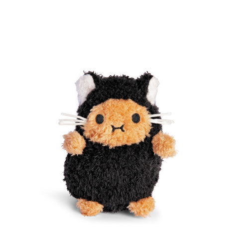 Black Kitty Ricespud Mini Sitting Plush Toy